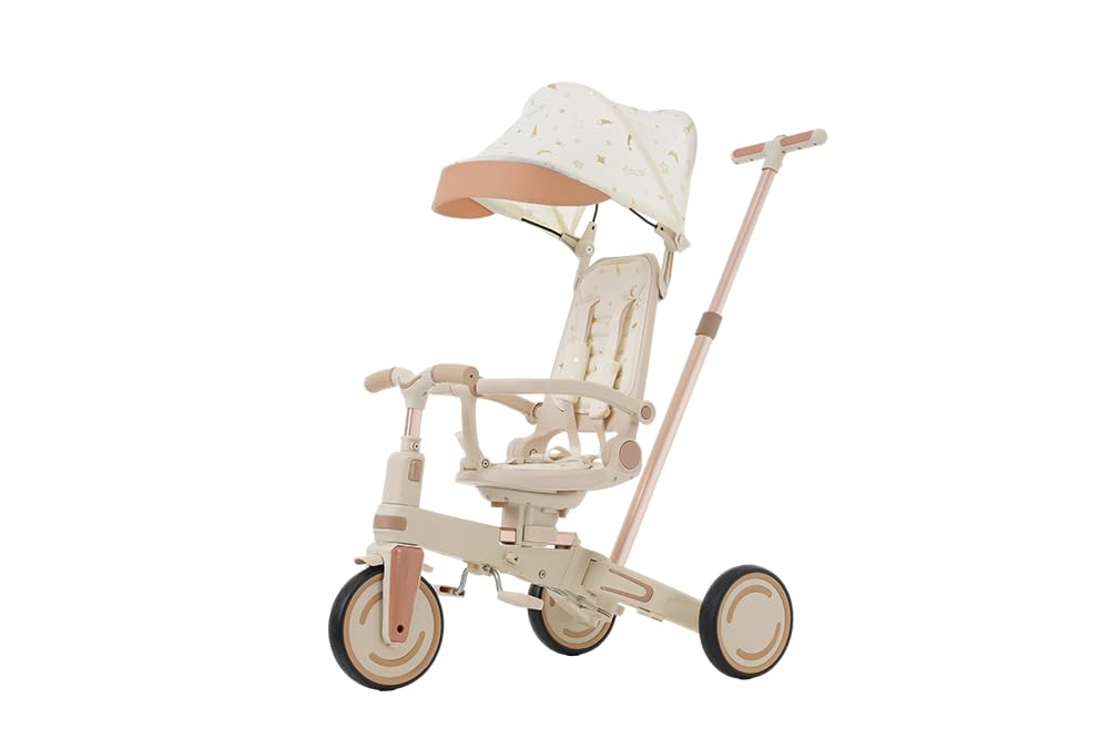 Amazon.co.jp: ワンタッチ折りたたみ 子供用三輪車 サンシェード付き